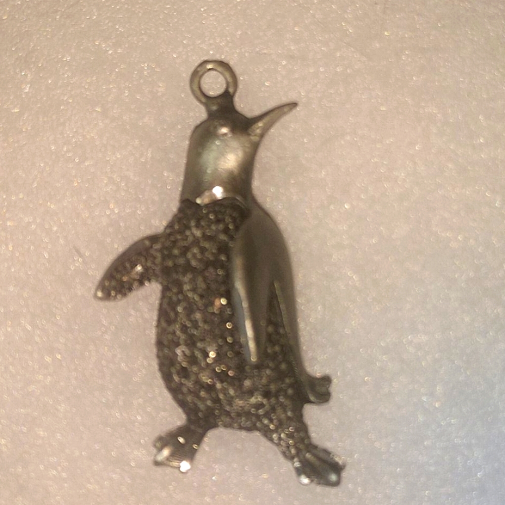 Absolutely Gorgeous Pewter Penguin Pendant
